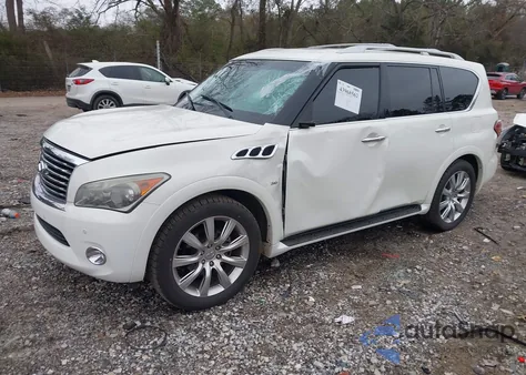 2014 Infiniti Qx80 z USA, uszkodzony, nr VIN JN8AZ2NF3E9554921